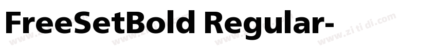 FreeSetBold Regular字体转换